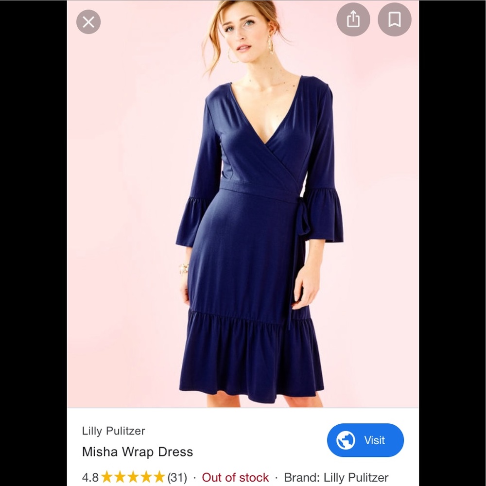 Misha Wrap Dress, NWOT